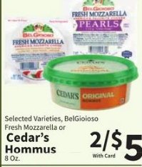 Selected Varieties Cedar's Hommus