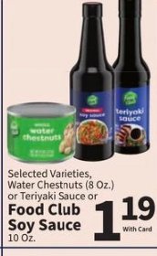 Food Club Soy Sauce