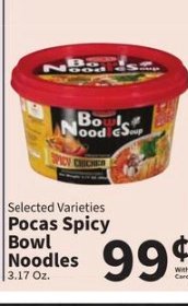 Pocas Spicy Bowl Noodles