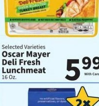 Oscar Mayer Deli Fresh Lunchmeat