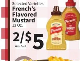 Selected Varieties French's Flavored Mustard