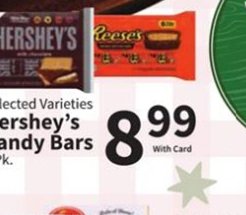 Selected Varieties Hershey's Candy Bars