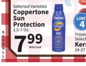 Selected Varieties Coppertone Sun Protection