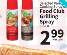 Selected Varieties Food Club Grilling Spray