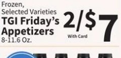 Frozen, Selected Varieties TGI Friday's Appetizers