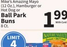Mike's Amazing Mayo (12 Oz.), Hamburger or Hot Dog or Ball Park Buns