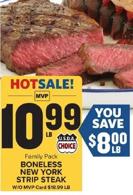 BONELESS NEW YORK STRIP STEAK