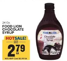 Food Lion Chocolate Syrup