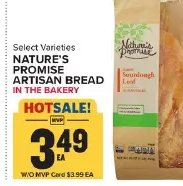 NATURE'S PROMISE ARTISAN BREAD