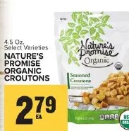NATURE'S PROMISE ORGANIC CROUTONS