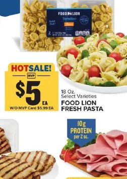 FOOD LION FRESH PASTA