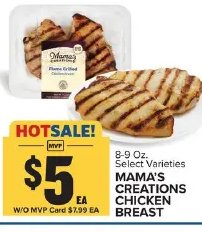 MAMA'S CREATIONS CHICKEN BREAST