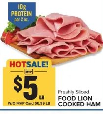 FOOD LION COOKED HAM