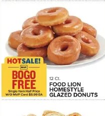 FOOD LION HOMESTYLE GLAZED DONUTS