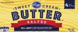 Kroger SWEET CREAM BUTTER SALTED