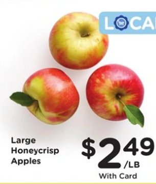 Large Honeycrisp Apples