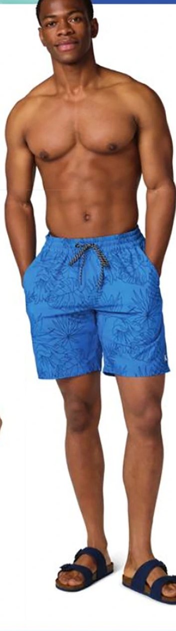 Men's Patterned Swim Trunks