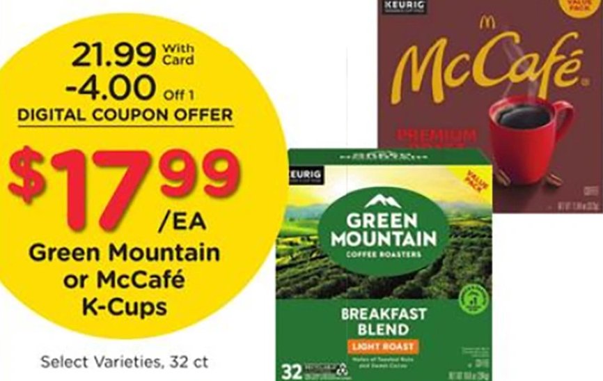 Green Mountain or McCafé K-Cups