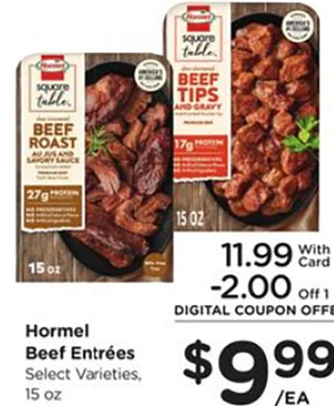 Hormel Beef Entrées
