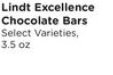 Lindt Excellence Chocolate Bars