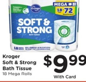 Kroger Soft & Strong Bath Tissue