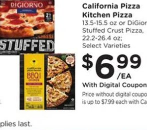 California Pizza Kitchen Pizza