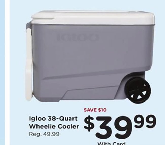 Igloo 38-Quart Wheelie Cooler