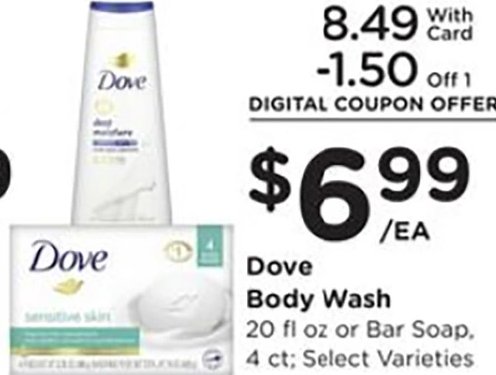 Dove Body Wash or Bar Soap