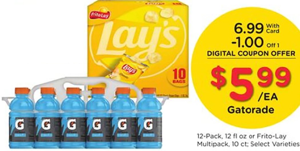 Gatorade or Frito-Lay Multipack