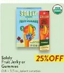 Solely Fruit Jerky or Gummies
