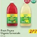 Fresh Thyme Organic Lemonade