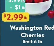 Washington Red Cherries