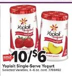 Yoplait Single-Serve Yogurt