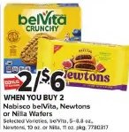 Nabisco belVita, Newtons or Nilla Wafers
