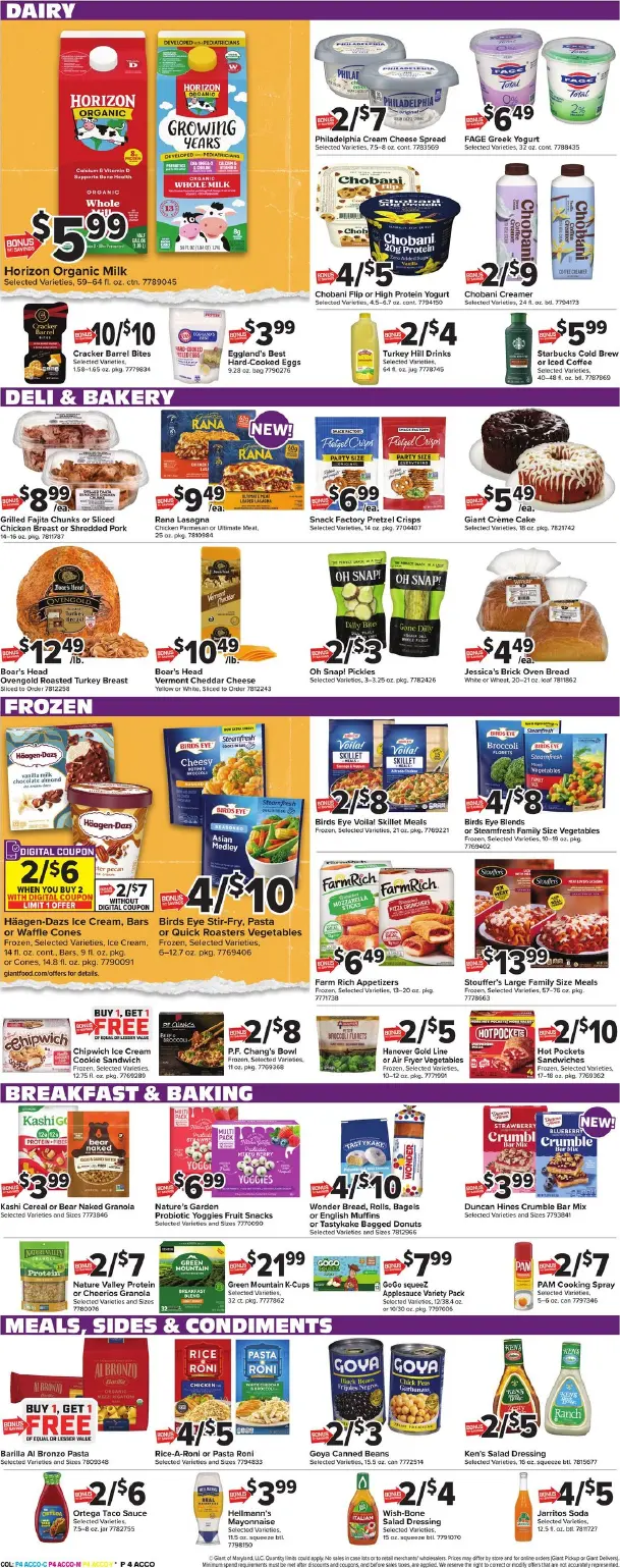Giant Food Weekly Ad Page 6