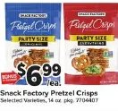 Snack Factory Pretzel Crisps