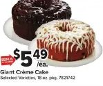 Giant Crème Cake