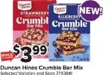 Duncan Hines Crumble Bar Mix