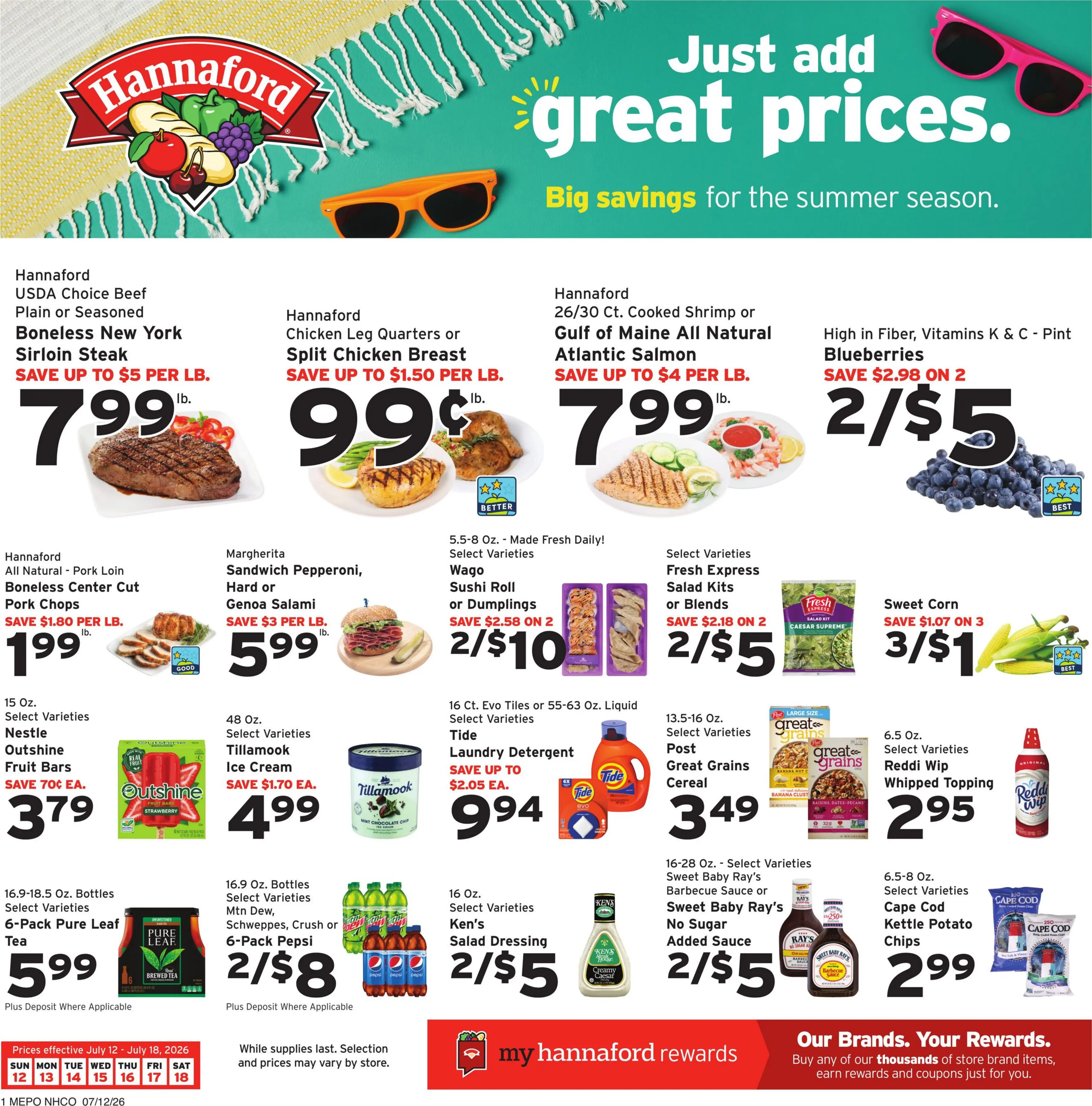 Hannaford Weekly Ad Page 1
