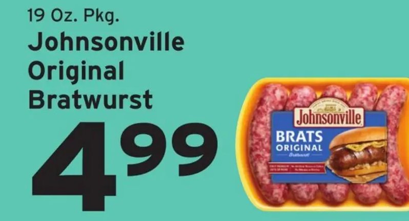 Johnsonville Original Bratwurst