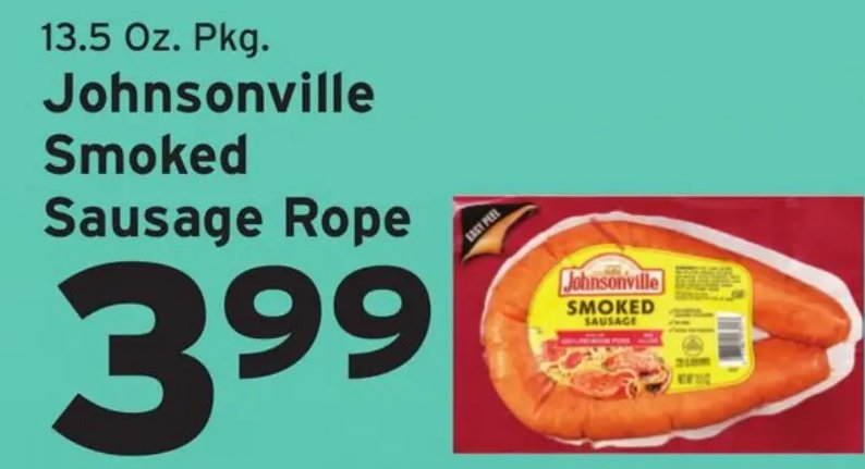 Johnsonville Smoked Sausage Rope