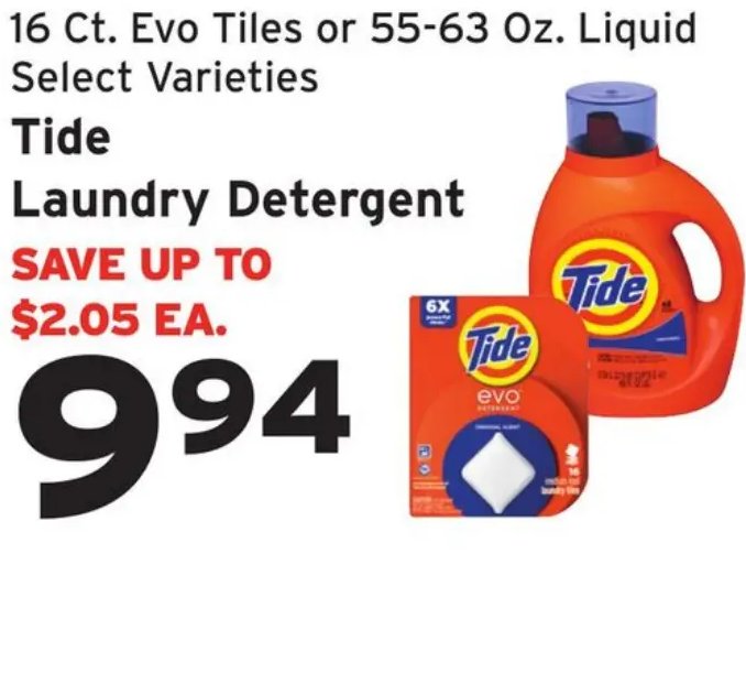Tide Laundry Detergent