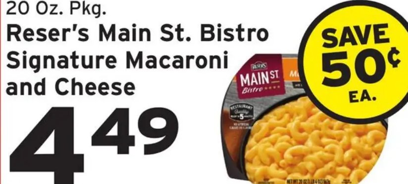 Reser's Main St. Bistro Signature Macaroni and Cheese