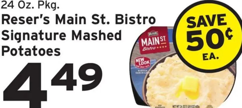 Reser's Main St. Bistro Signature Mashed Potatoes