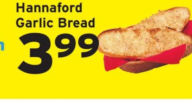 Hannaford Garlic Bread