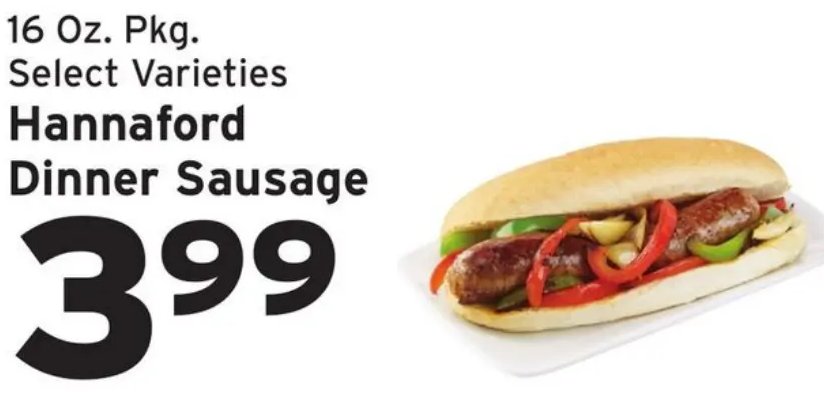 Hannaford Dinner Sausage