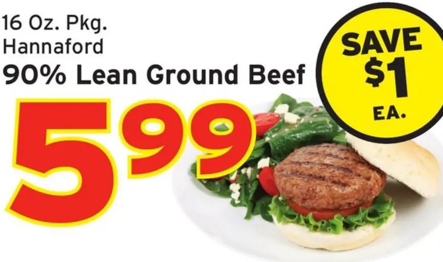 Hannaford 90% Lean Ground Beef