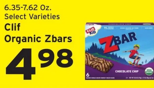 Clif Organic Zbars