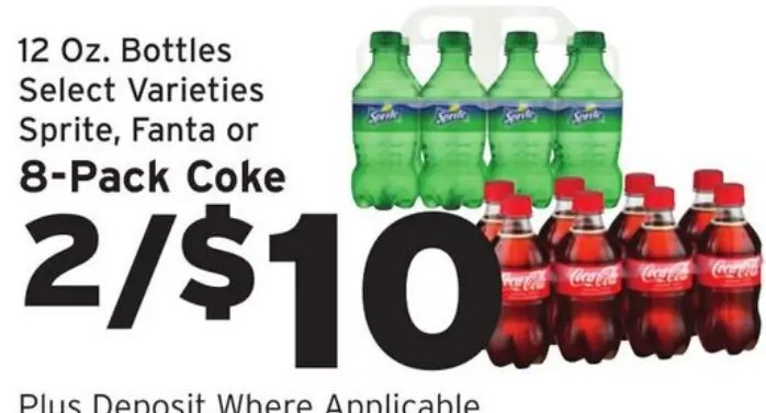 Sprite, Fanta or 8-Pack Coke