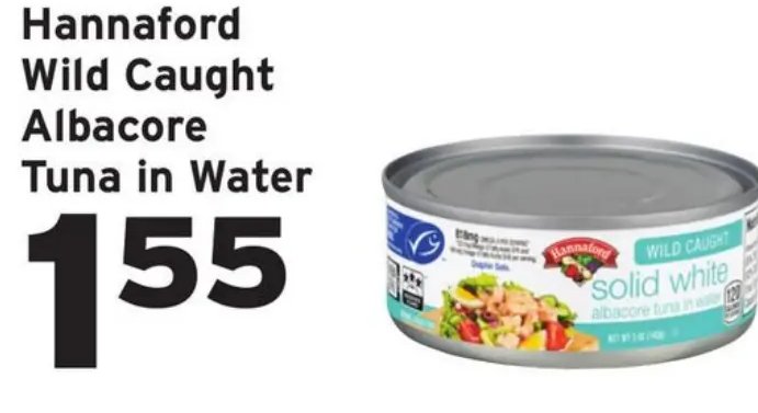 Hannaford Wild Caught Albacore Tuna in Water